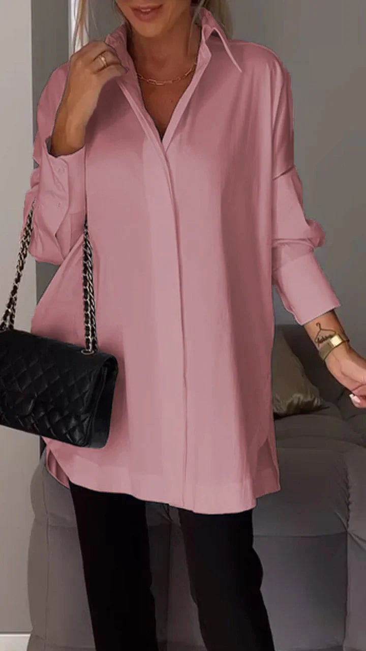 T-shirt da donna con spacchi laterali | Materiale arioso e traspirante | Taglio ampio per quotidiano e viaggio | Facile da abbinare