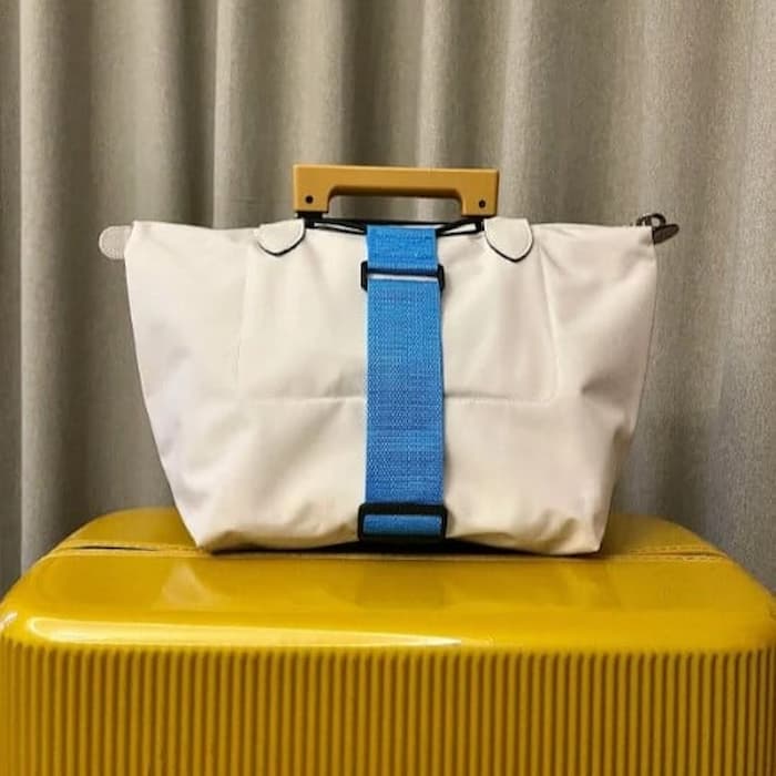 Sangle de bagage pour valise – sangle antidérapante pour fixer les sacs | Réglable, ultra-léger &amp; compact | Prêt en quelques secondes