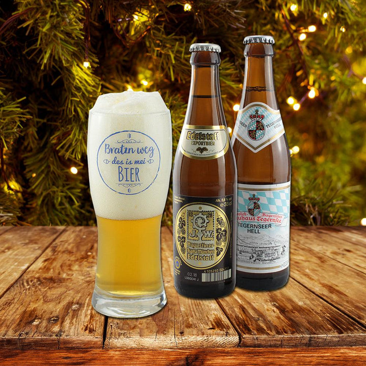 Bier Adventskalender | Bayerischer Bierkalender mit 23 Bierspezialitäten und Bierglas