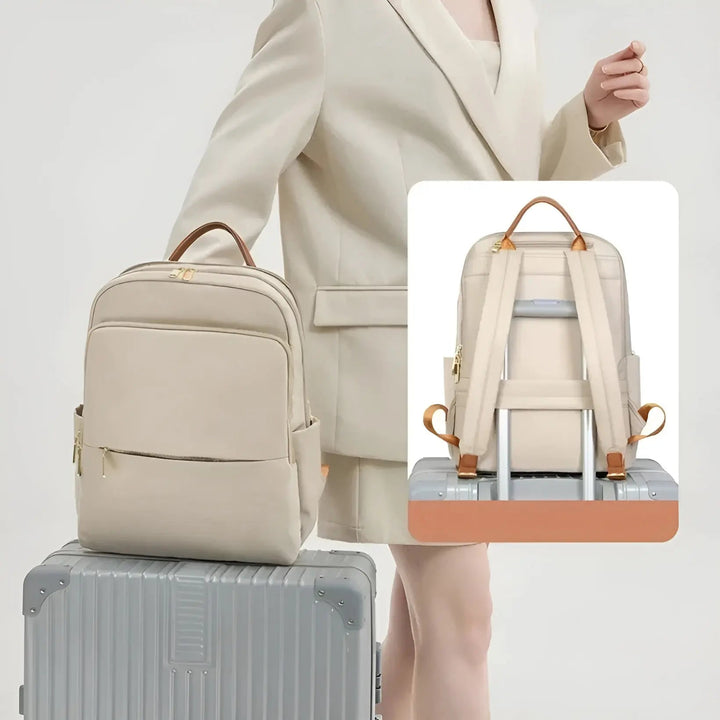 Damen Rucksack mit Laptopfach bis 14 Zoll | Wasserabweisender, leichter Rucksack für Büro, Reisen und Alltag