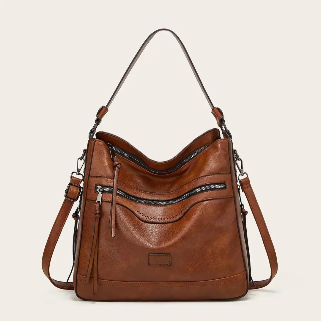 Damen Umhängetasche | Große Schultertasche mit verstellbarem Riemen, geräumigem Hauptfach und praktischer Innenaufteilung