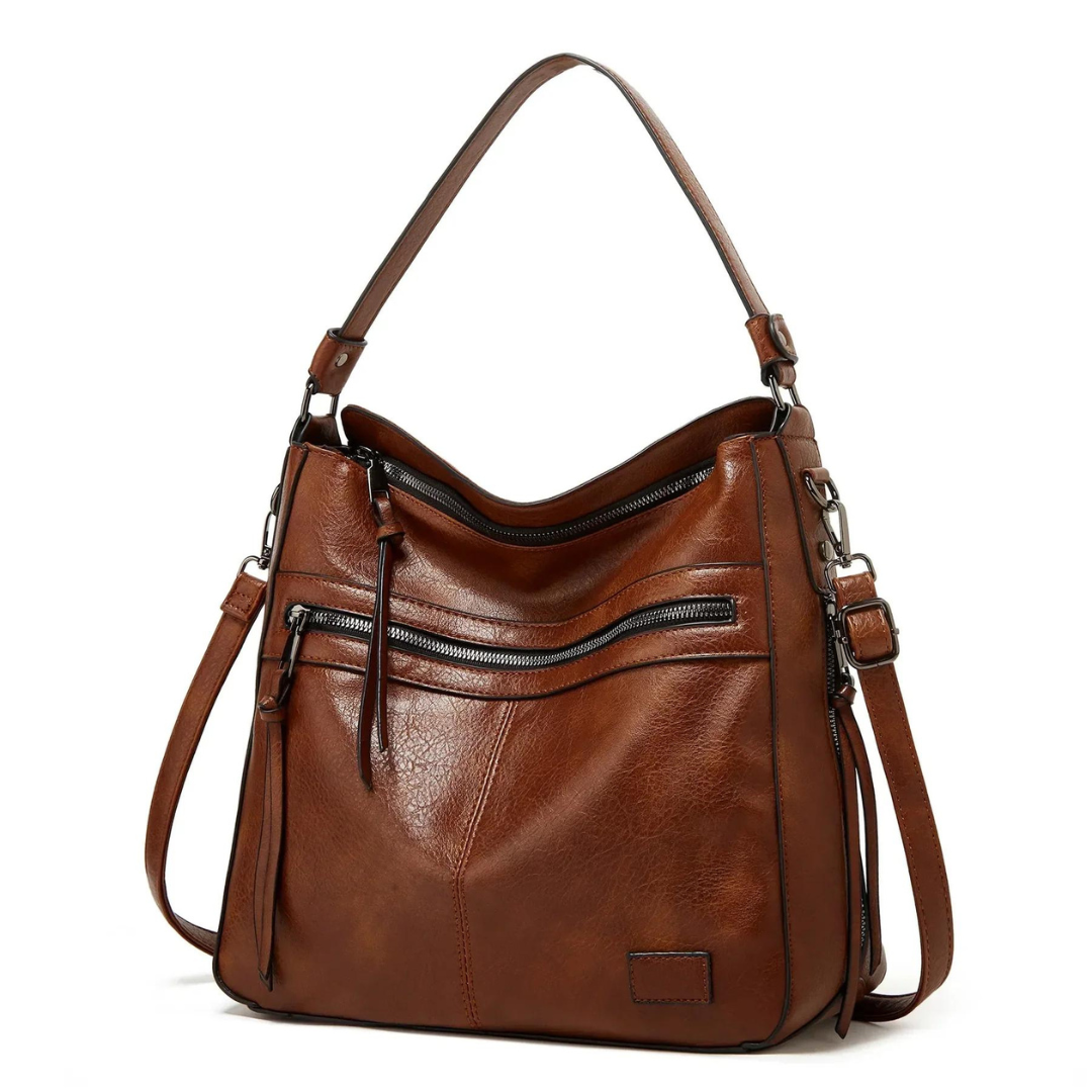 Damen Umhängetasche | Große Schultertasche mit verstellbarem Riemen, geräumigem Hauptfach und praktischer Innenaufteilung