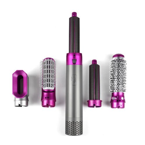 5-in-1 Warmluft Haarstyler mit Föhn-, Glätt- &amp; Lockenaufsätzen | Volumen, Glanz &amp; Anti-Frizz Stylinggerät für alle Haartypen