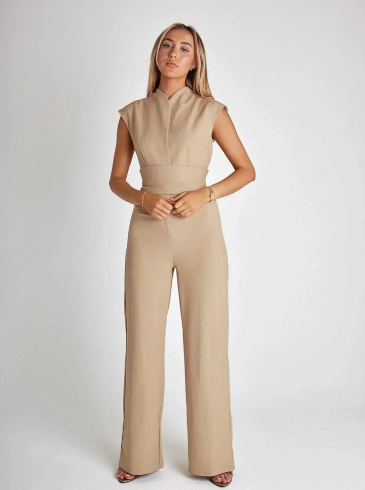 Damen Overall mit Gürtel | Eleganter Jumpsuit mit taillierter Passform | Vielseitiger Look für jede Saison