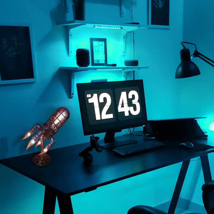 RaketenGlühen™ Dampfpunk-Raketenlampe