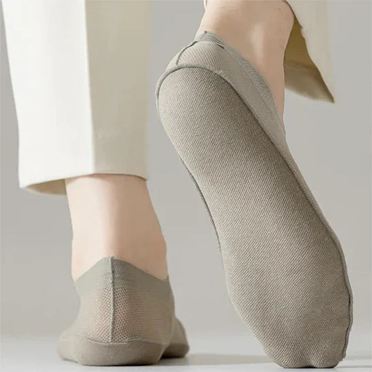 Calzini invisibili ultraleggeri (4 paia) | Aderenza antiscivolo, invisibili in sneakers e pantofole | Senza cuciture e traspiranti
