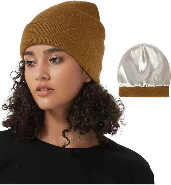 Unisex Beanie | Anti-Statik &amp; Anti-Frizz | Weiches, Glattes Gewebe | Verwirrungsfreies Design