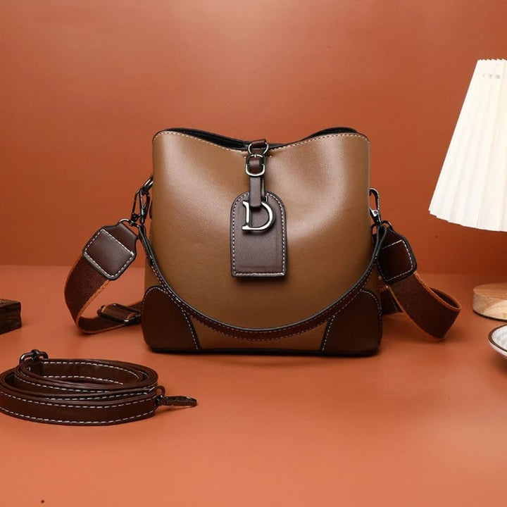 Sac épaule femme rétro en PU 21×19×12 cm | Plusieurs compartiments &amp; fermeture magnétique | Bandoulières réglables, plusieurs couleurs