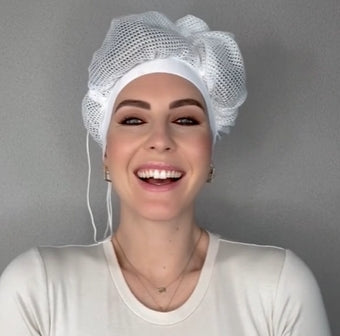 Curl drying hood for air curling | Hands-free &amp; even heat | Faster drying &amp; styling curls on the go