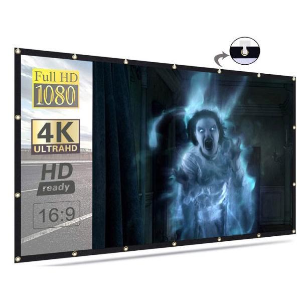 Halloween Projektor mit Leinwand &amp; Stativ | 3D Holografische LED-Projektion | Wetterfest | Für Halloween &amp; Weihnachten