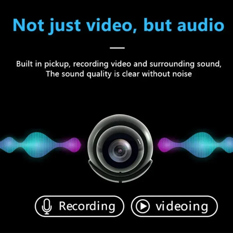 Mini caméra sans fil | 1080P HD &amp; détection de mouvement | Caméra de surveillance Wi-Fi avec audio &amp; vision nocturne