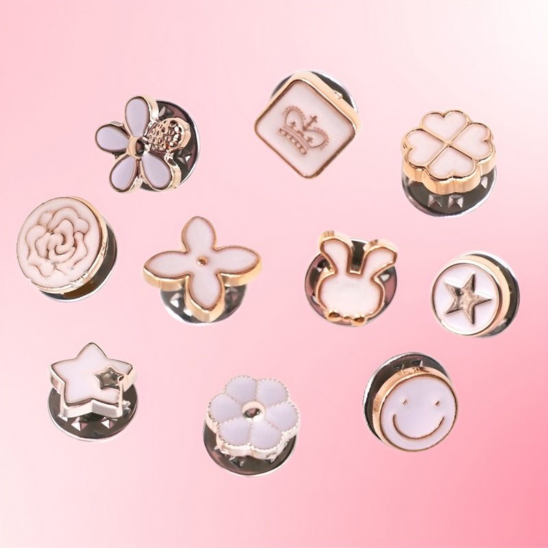 Small alloy brooch clips 1–1.8 cm | secure fastening for blouses &amp; scarves | lightweight &amp; reusable | set of 2