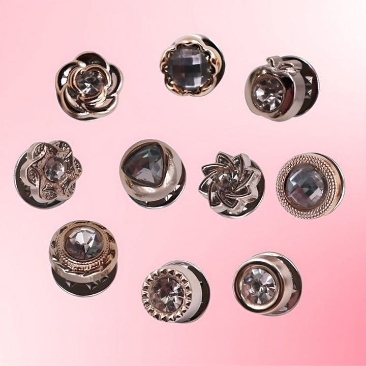 Small alloy brooch clips 1–1.8 cm | secure fastening for blouses &amp; scarves | lightweight &amp; reusable | set of 2