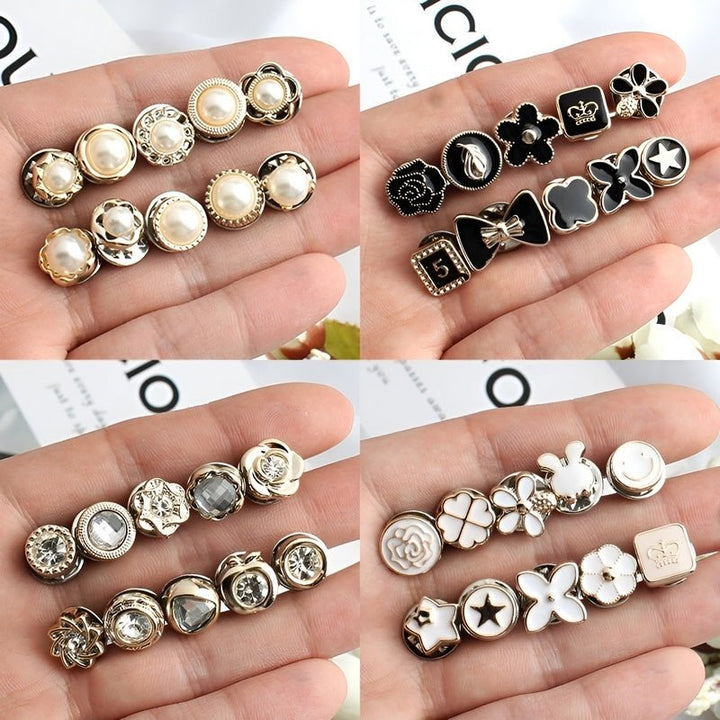 Small alloy brooch clips 1–1.8 cm | secure fastening for blouses &amp; scarves | lightweight &amp; reusable | set of 2