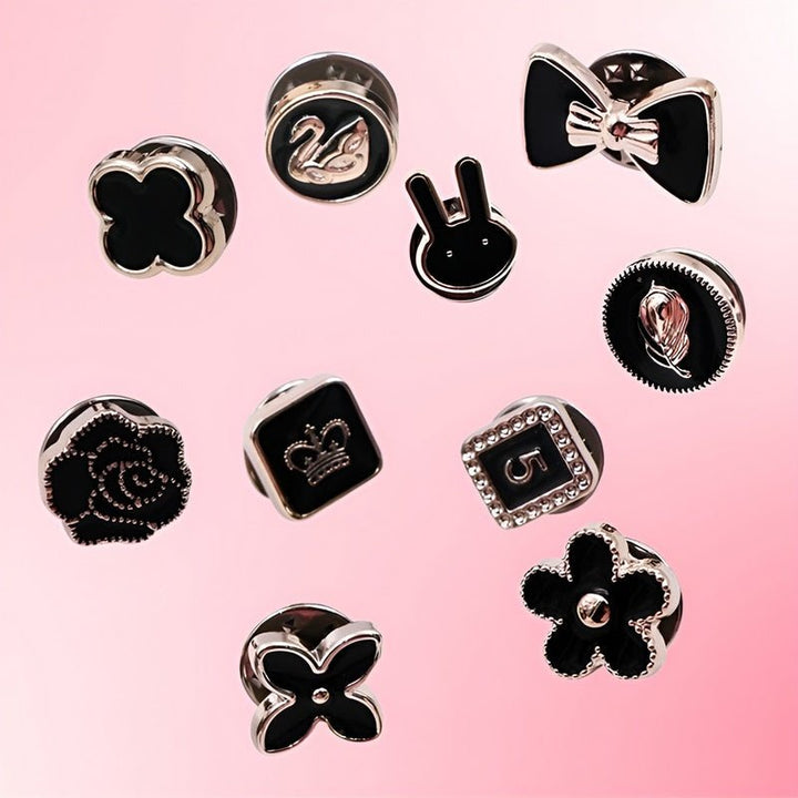 Small alloy brooch clips 1–1.8 cm | secure fastening for blouses &amp; scarves | lightweight &amp; reusable | set of 2