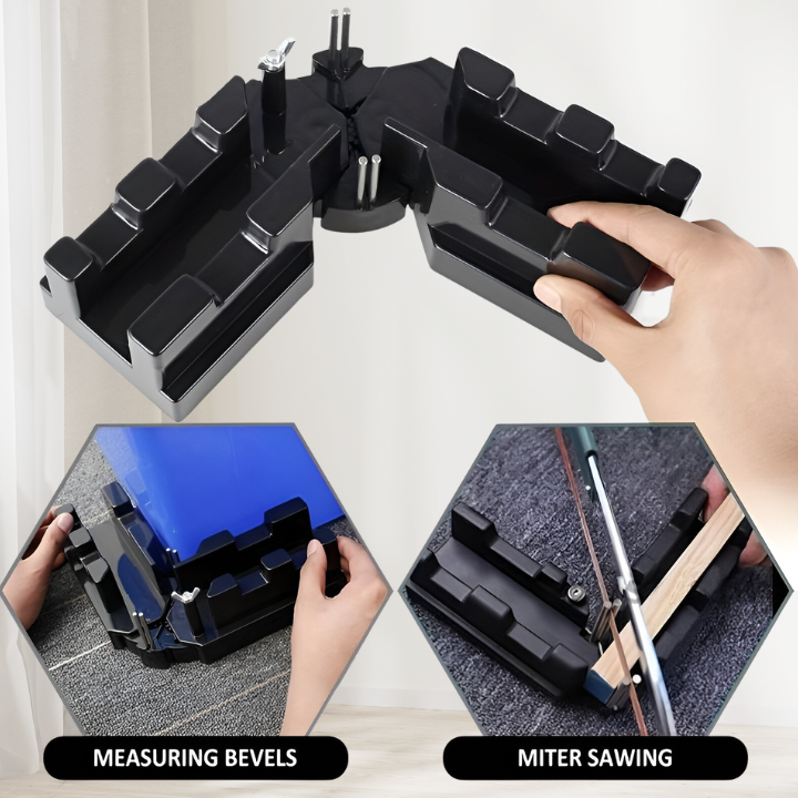 Precision cutting tool for straight cuts &amp; angles | Measure, fix, cut | For baseboards, grooves &amp; DIY, 31 cm