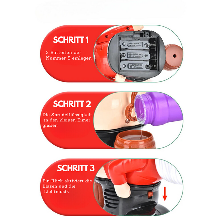 FreudeSprudler™ La magie des bulles de savon du Père Noël