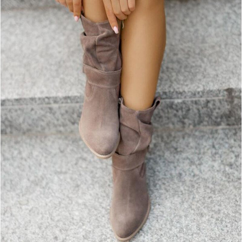 Danna™ Zip-up ankle boots with low heel