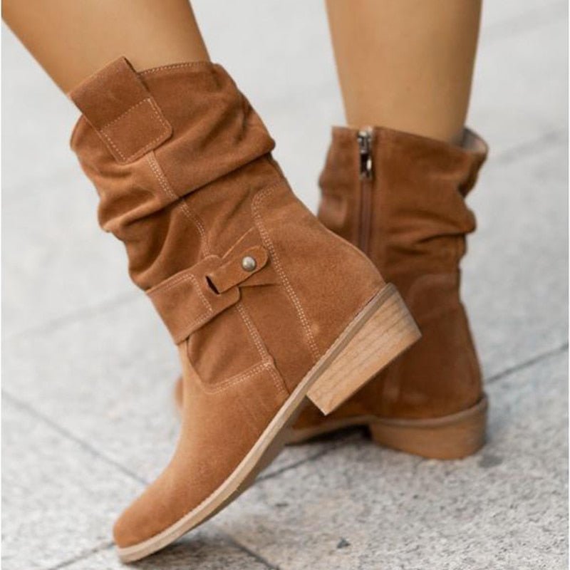 Danna™ Zip-up ankle boots with low heel