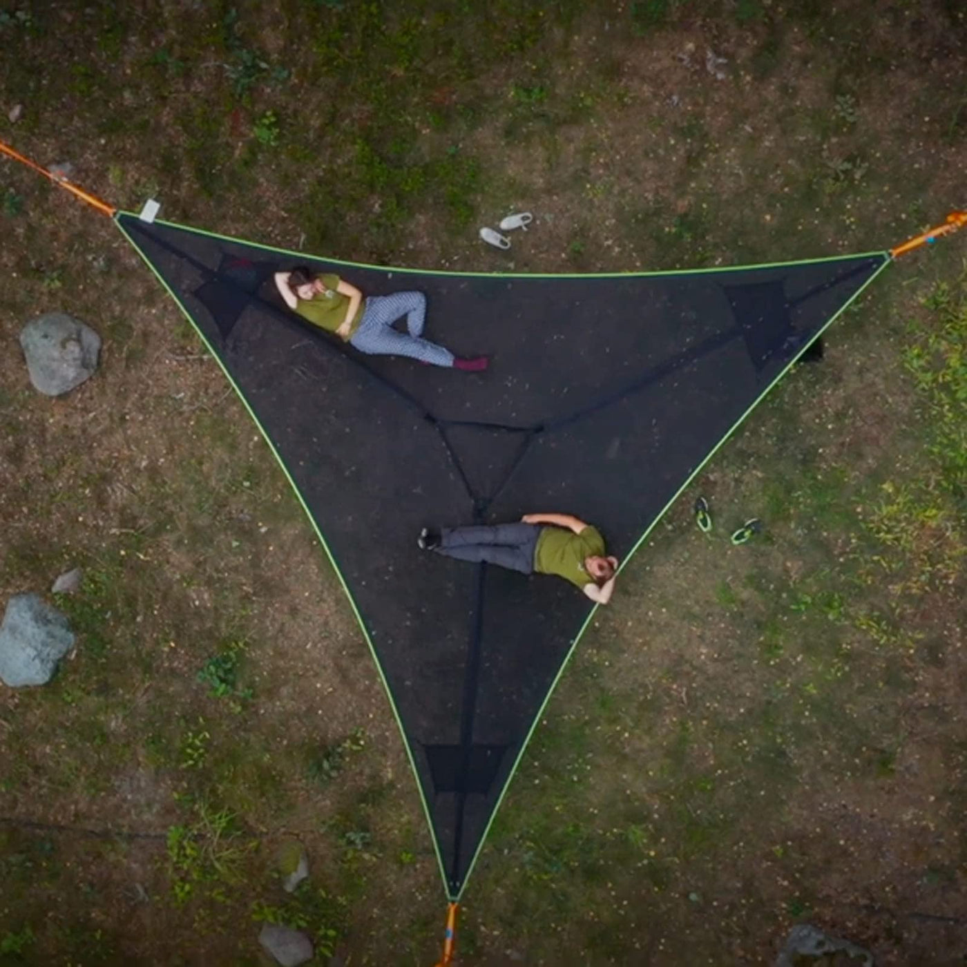 3-Punkt Camping Hängematte Dreieck | Bis 500 kg Tragkraft