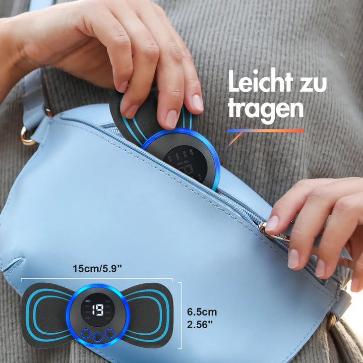 Electric massager | neck &amp; back massage | 15 intensity levels | portable &amp; rechargeable