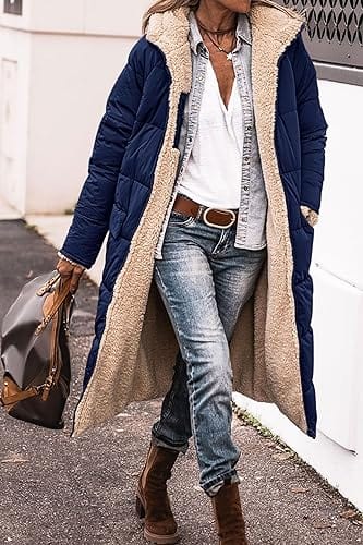 Women’s long water-repellent coat | warm &amp; comfortable for autumn/winter | windproof outdoor | versatile to combine
