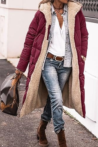 Women’s long water-repellent coat | warm &amp; comfortable for autumn/winter | windproof outdoor | versatile to combine