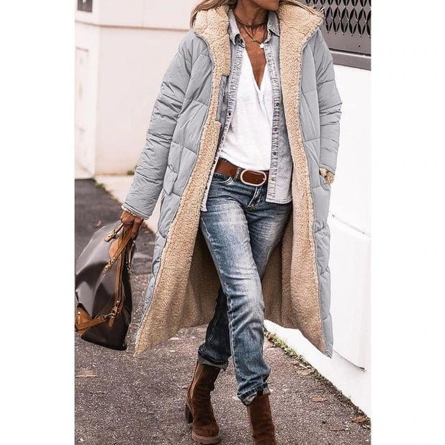 Women’s long water-repellent coat | warm &amp; comfortable for autumn/winter | windproof outdoor | versatile to combine