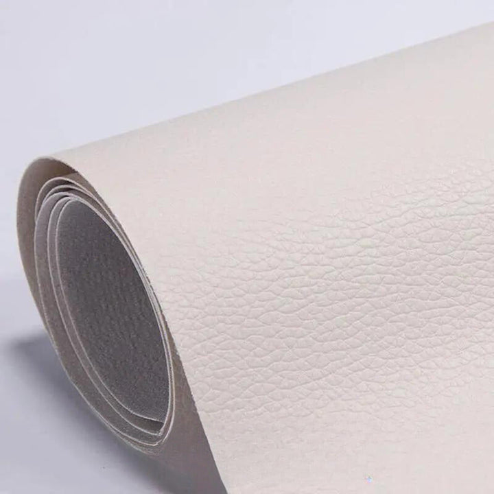 Kit de réparation cuir auto-adhésif 50 × 138 cm | Patchs de réparation découpables | Étanche &amp; robuste | Pour canapé, voiture &amp; sacs
