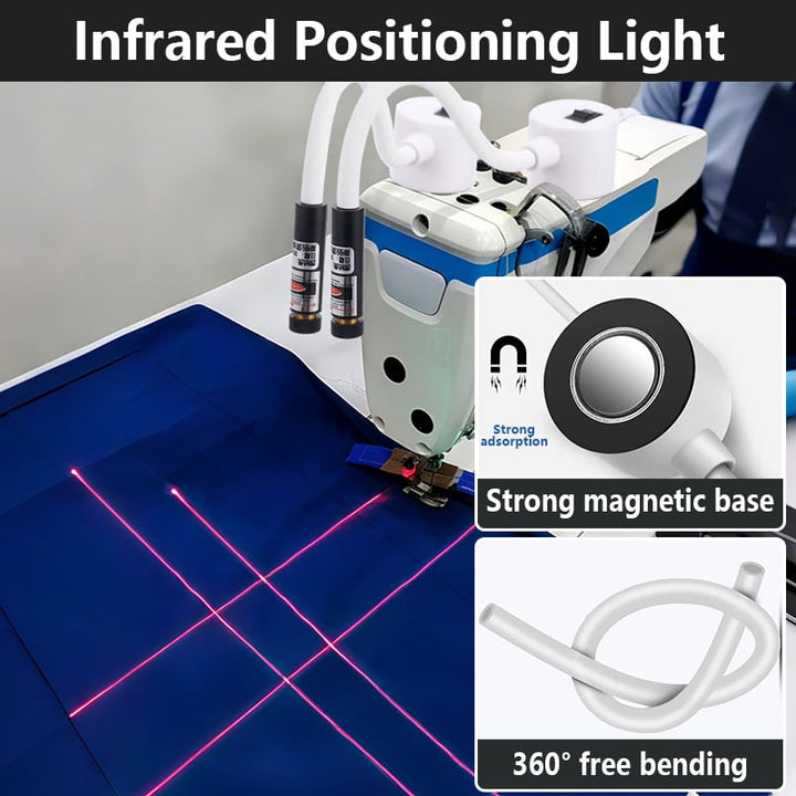 Guida laser per cucito con magnete | Cuciture dritte senza segnare | Laser a linea/croce/punto per macchina da cucire e tagliacuci