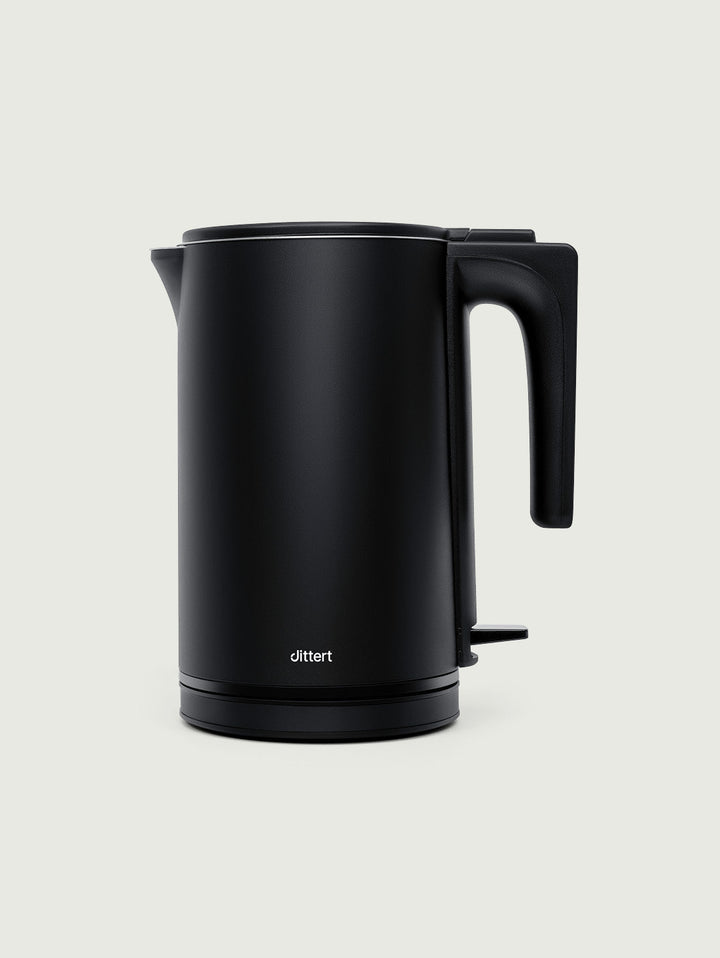 Wasserkocher Edelstahl 1,5 Liter | Doppelwandiger elektrischer Wasserkocher mit 2.200 W, Abschaltautomatik &amp; 360°-Basis
