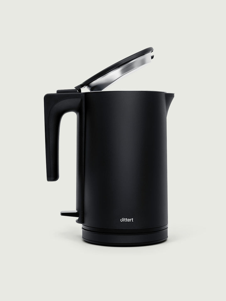 Wasserkocher Edelstahl 1,5 Liter | Doppelwandiger elektrischer Wasserkocher mit 2.200 W, Abschaltautomatik &amp; 360°-Basis