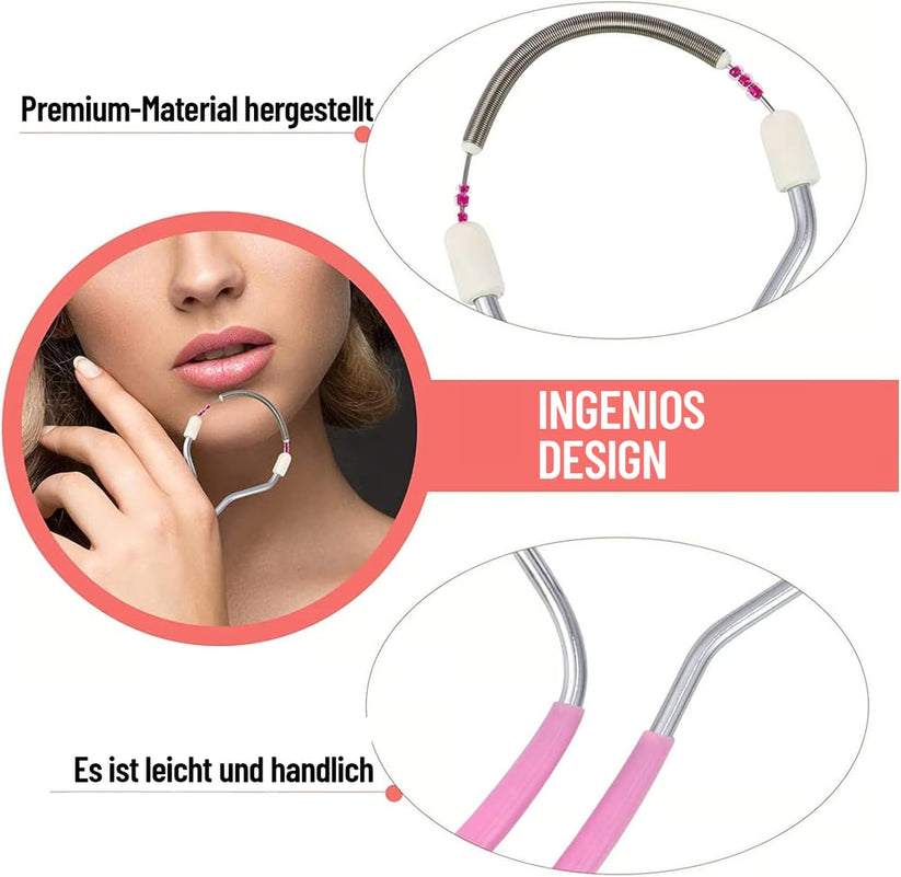 Facial epilator for women | Manual hair removal without battery | Gentle &amp; effective for smooth skin
