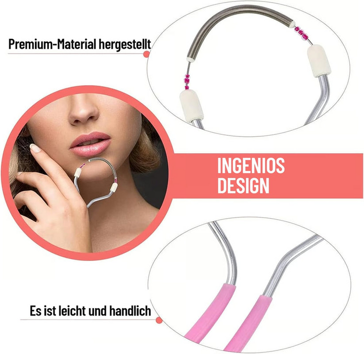 Facial epilator for women | Manual hair removal without battery | Gentle &amp; effective for smooth skin