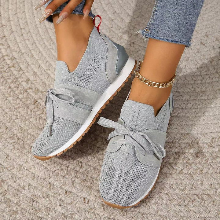 Damen Mesh-Sneaker | Atmungsaktive Freizeitschuhe mit dämpfender Komfortsohle für Alltag und Spaziergänge