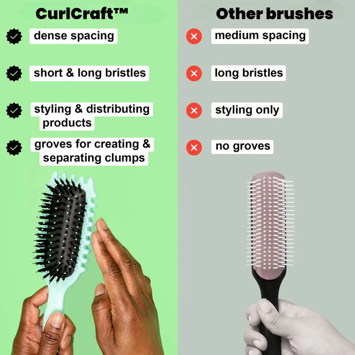 Lockenbürste mit hitzebeständigen Nylonborsten | Definiert Locken &amp; Wellen mit Antifrizz-Effekt | Schonend, für alle Haartypen