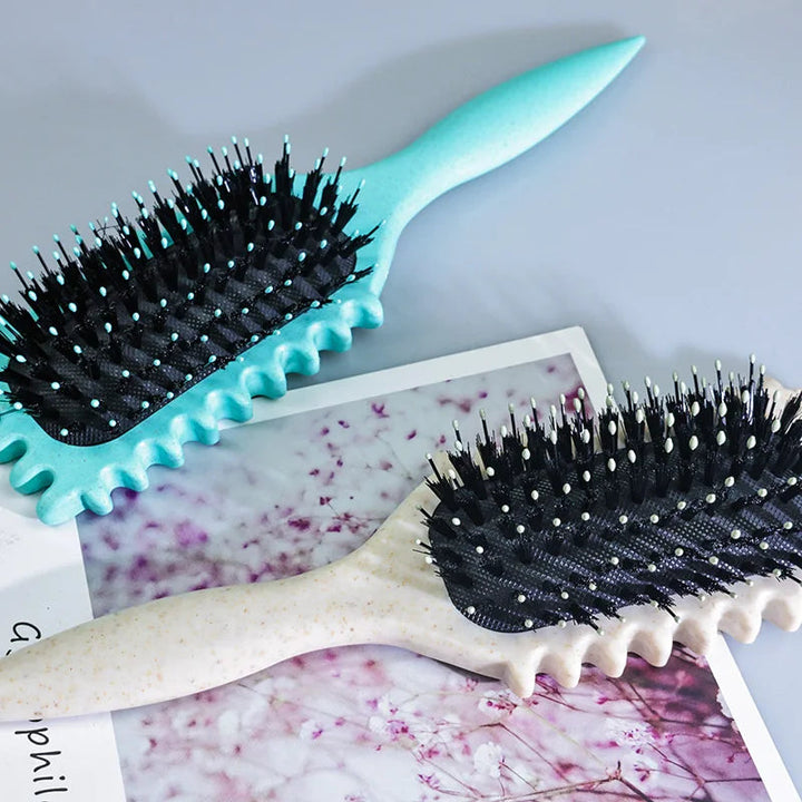 Lockenbürste mit hitzebeständigen Nylonborsten | Definiert Locken &amp; Wellen mit Antifrizz-Effekt | Schonend, für alle Haartypen