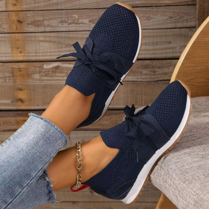 Damen Mesh-Sneaker | Atmungsaktive Freizeitschuhe mit dämpfender Komfortsohle für Alltag und Spaziergänge