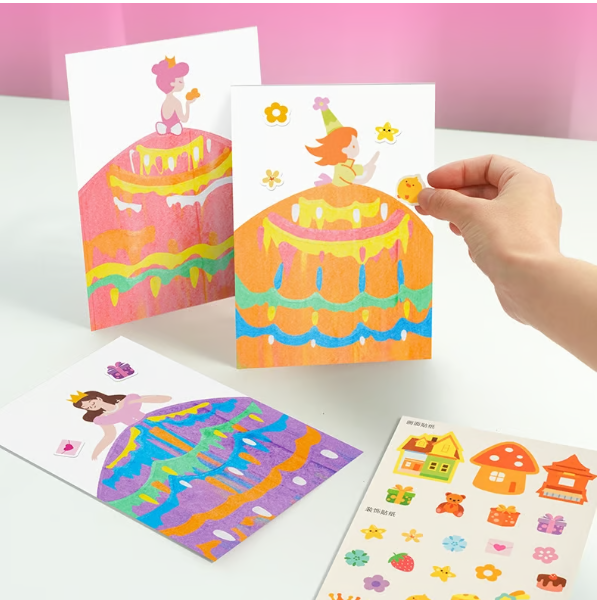 Children’s Squeegee Painting Kit | Creative Painting &amp; Drawing | Colors, Pens &amp; Papers Included, Age-Appropriate 3–6 Years