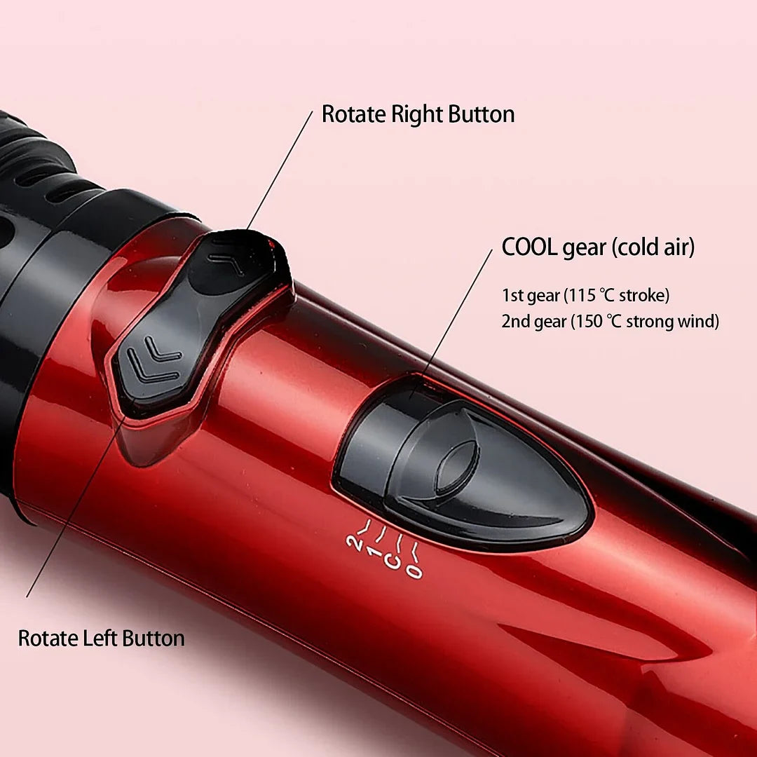 3-in-1 Rotations-Haarstylingbürste 1000W | Trocknen, Glätten &amp; Locken | 2 Geschwindigkeiten, 3 Hitzestufen | 360° Kabel