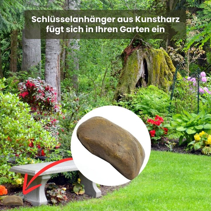 Steinsafe für den Garten | Wasser- und staubdichtes Geheimversteck für Wertsachen