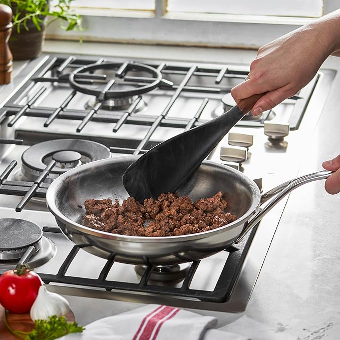 2-in-1 Kochlöffel und Pfannenwender | Hitzebeständiges Silikon bis 230 °C