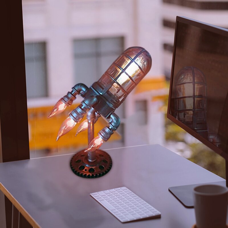 FlammenRakete™ Stilvolle Ambientale Nachttischlampe