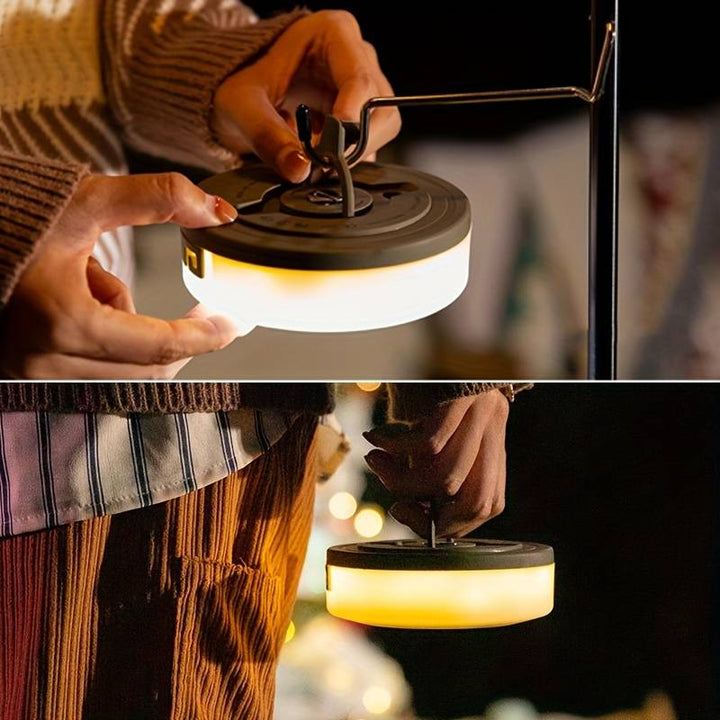 LED String Lights 10 m with 100 LEDs | USB Rechargeable &amp; IP65 Waterproof | 8 Light Modes for Camping &amp; Garden