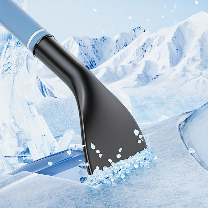 Ausziehbarer Auto-Schneebesen mit Eiskratzer | 2-in-1 Schneebürste mit Teleskopgriff und breitem Bürstenkopf für Schnee und Eis