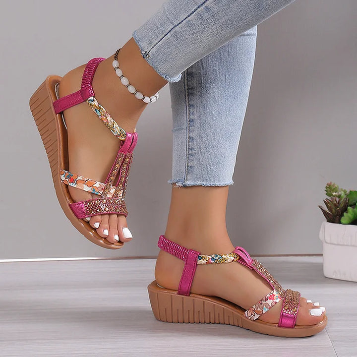 Sariah | Elegant crystal sandals for women