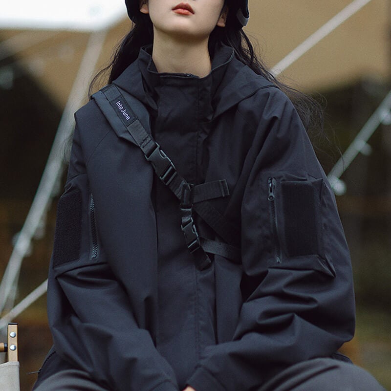 Softshelljacke Herren | Wasserabweisende Outdoor-Jacke mit Kapuze und 6 Taschen