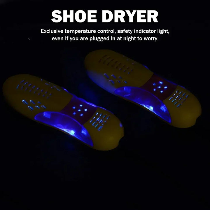 Elektrischer Schuhtrockner mit 2 Heizelementen | Kompakter Schuhwärmer für Schuhe, Stiefel und Handschuhe | Netzbetrieb