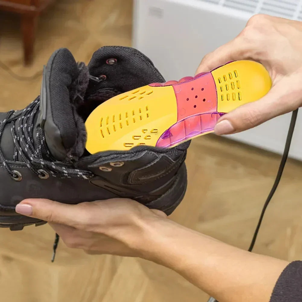 Elektrischer Schuhtrockner mit 2 Heizelementen | Kompakter Schuhwärmer für Schuhe, Stiefel und Handschuhe | Netzbetrieb