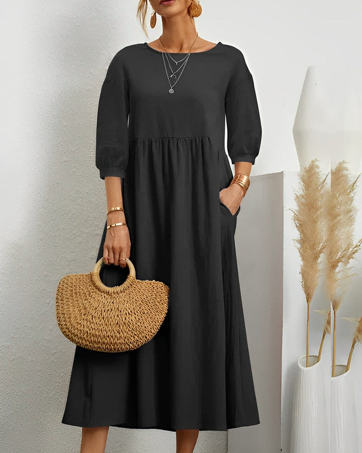 Damen Sommerkleid aus Baumwolle | Luftiges Maxikleid mit lockerer Passform | Leicht &amp; atmungsaktiv | S–2XL